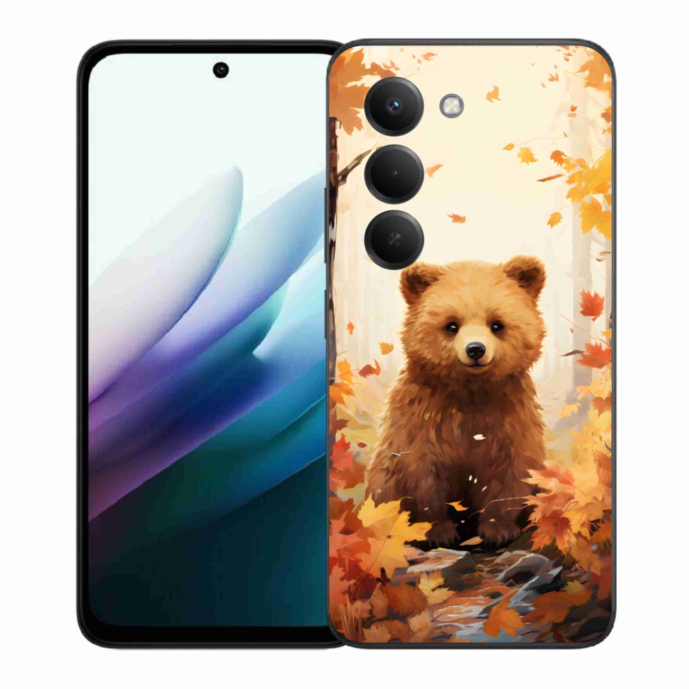 Gél borítás mmCase a Xiaomi Redmi 15 4G/5G (171mm) - medve az erdőben