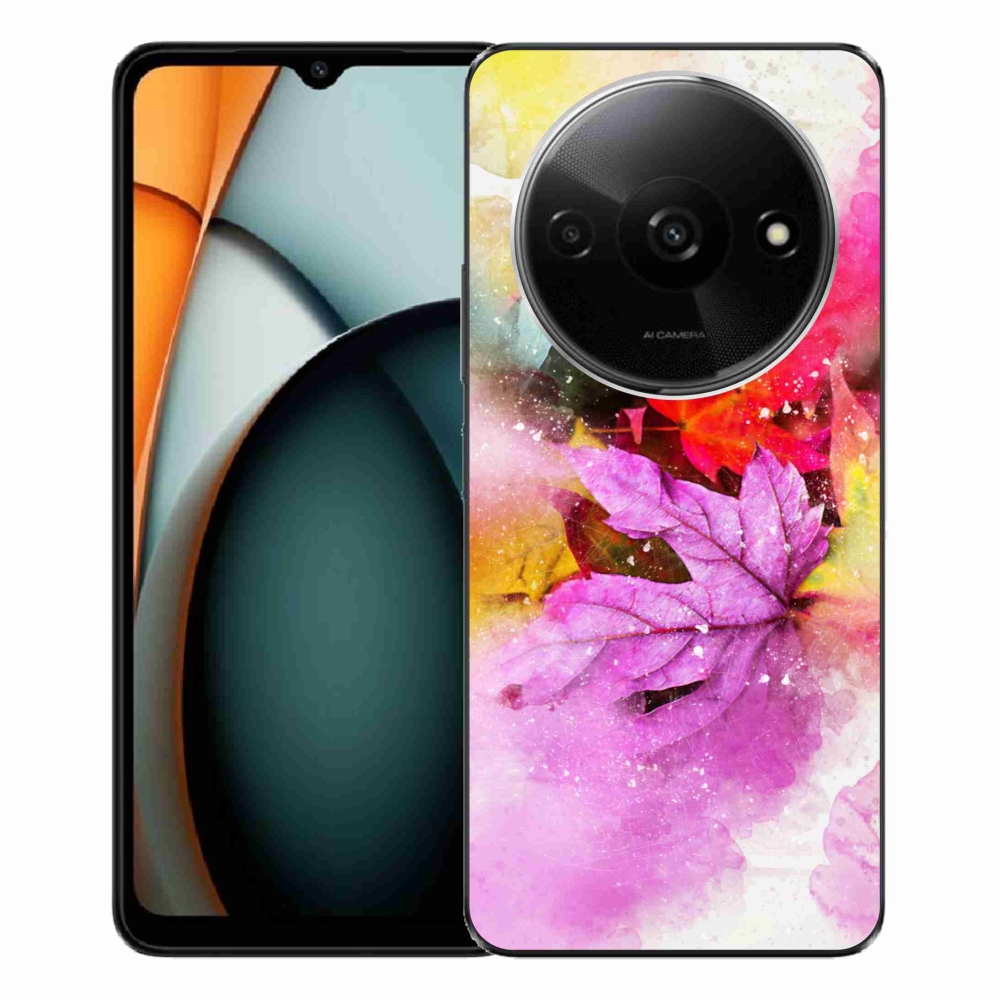 Gél borítás mmCase a Xiaomi Redmi A3-hoz - színes levelek