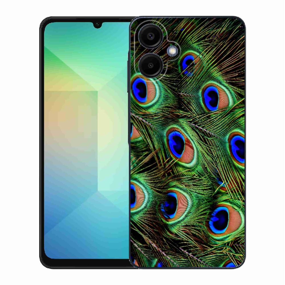 Gél védőhuzat mmCase Samsung Galaxy A06 4G - pávatoll - pávatoll