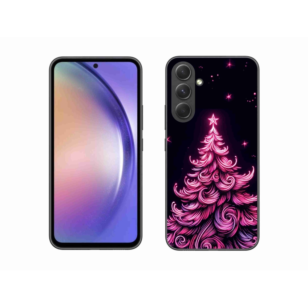 Gél borítás mmCase Samsung Galaxy A54 5G - neon karácsonyfa 2
