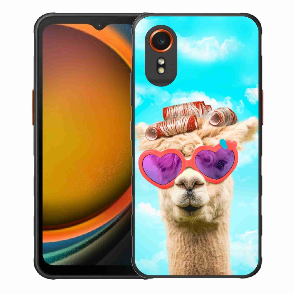 Gél borítás mmCase Samsung Galaxy Xcover 7 készülékhez - szemüveges láma