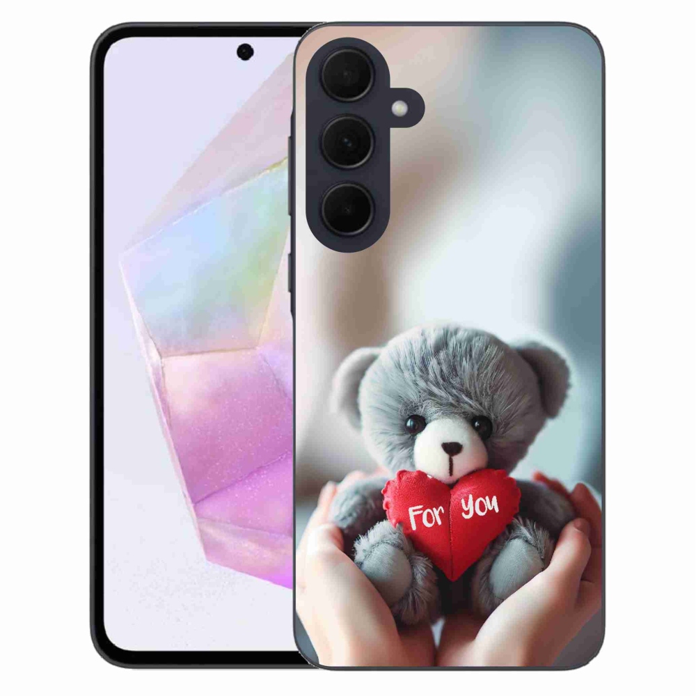 Gél borítás mmCase Samsung Galaxy A35 5G - mackó a szerelmesek számára