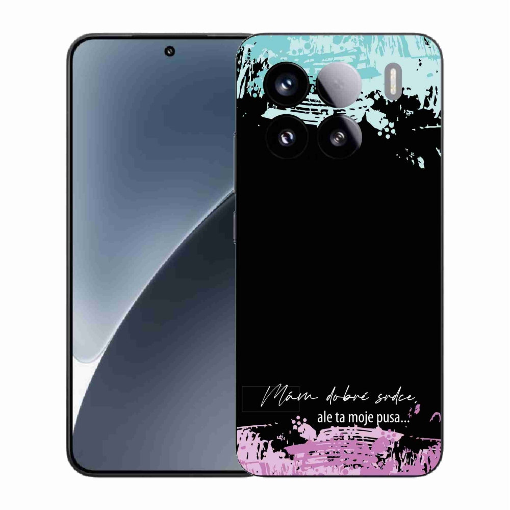 Gél borító mmCase a Xiaomi 15-hez - vicces szöveg 3 fekete háttérrel