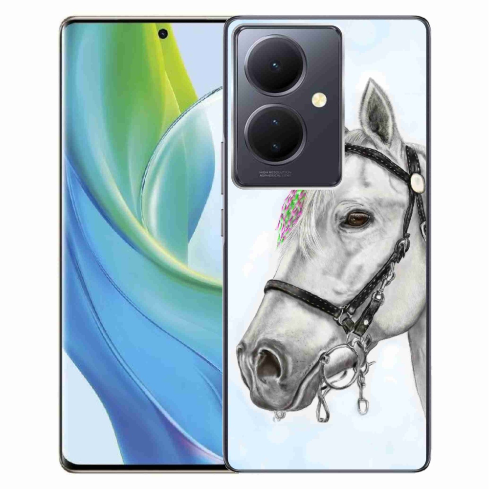 Zselés borítás mmCase a Vivo V29 Lite 5G - fehér ló 1