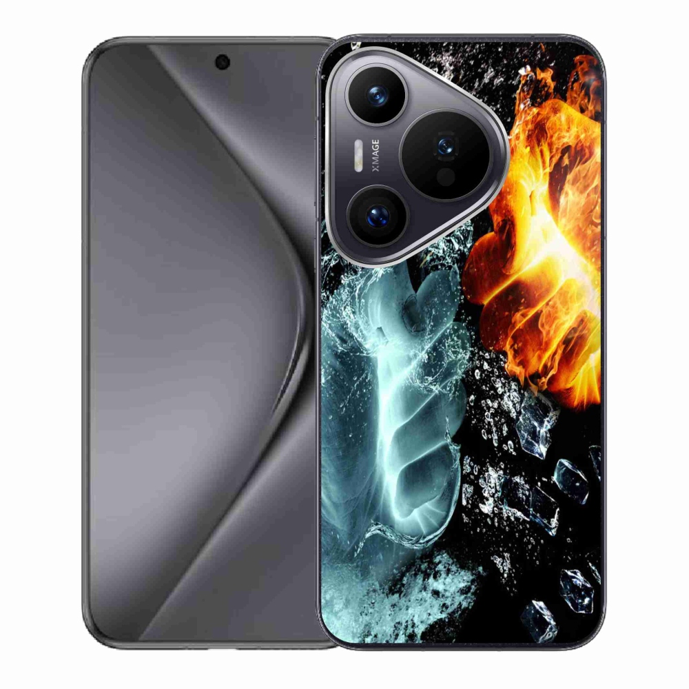 Zselés borítás mmCase a Huawei Pura 70 - víz és tűz számára