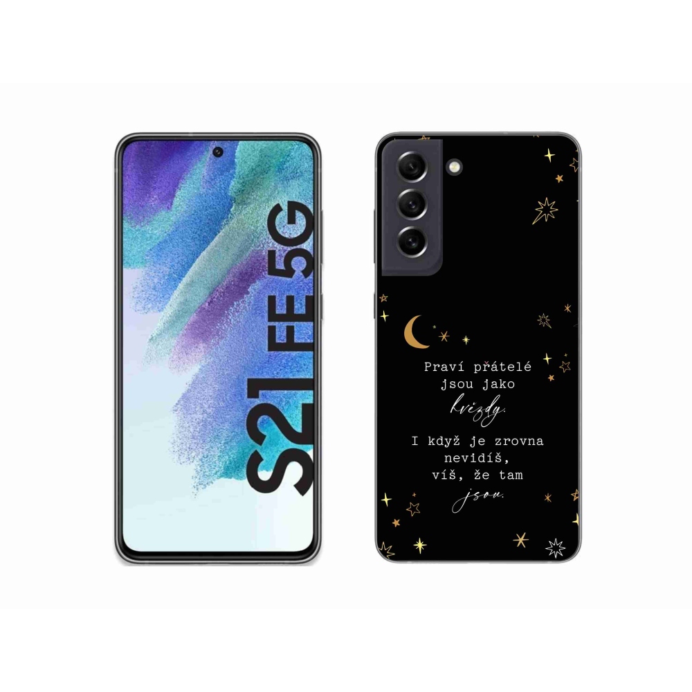 Gél borítás mmCase Samsung Galaxy S21 FE 5G - idézem 6 fekete háttér