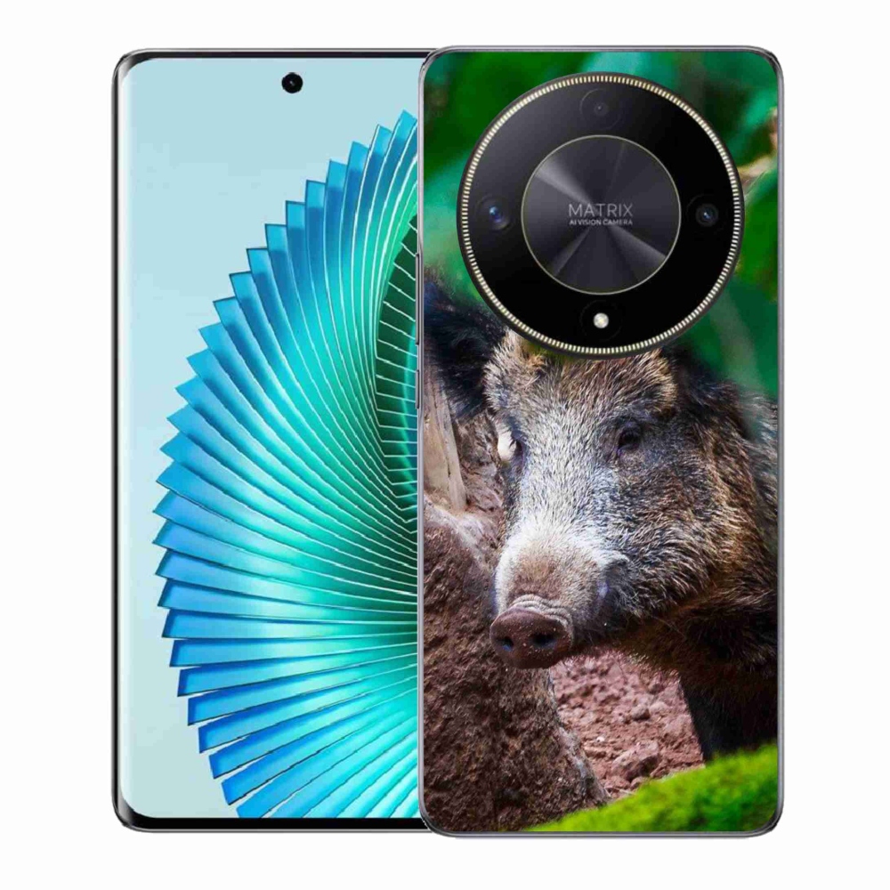 Gél borítás mmCase a Honor Magic 6 Lite 5G számára - vaddisznó