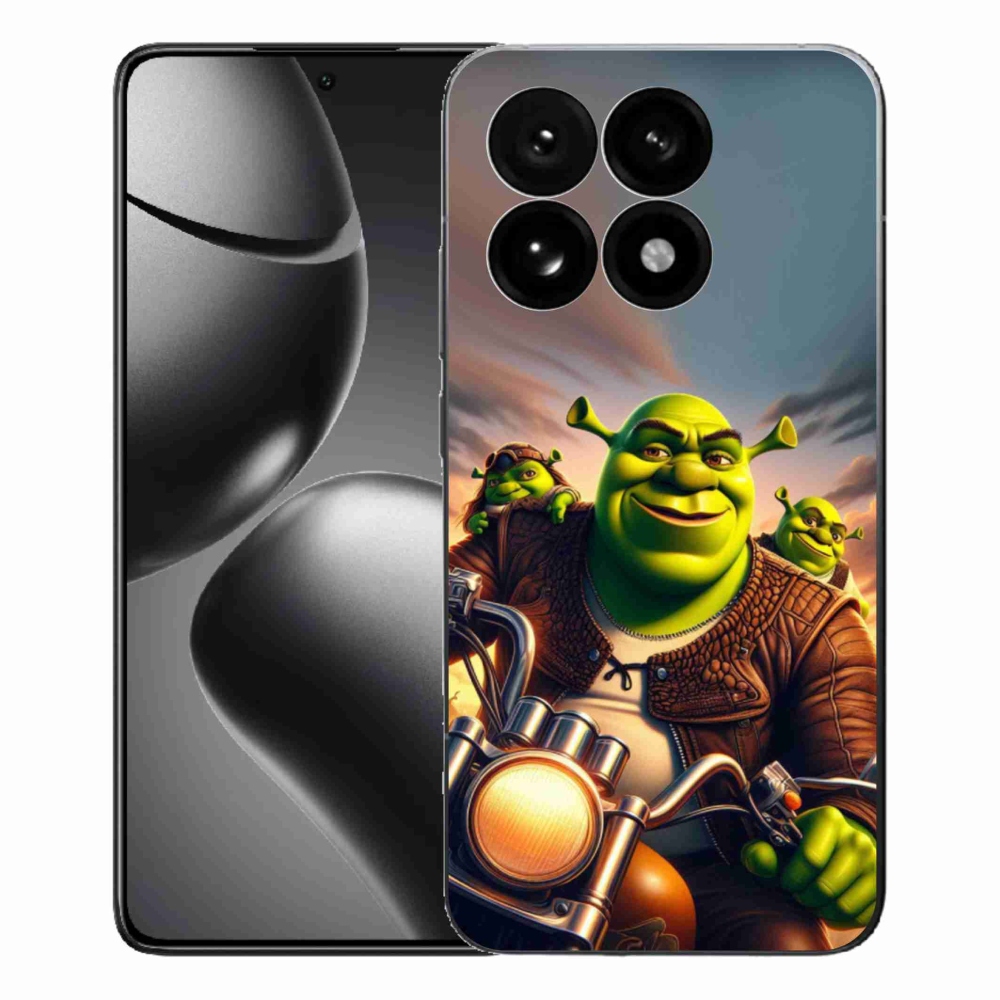 Gél borítás mmCase a Xiaomi 15T-hez - Shrek egy motorkerékpáron