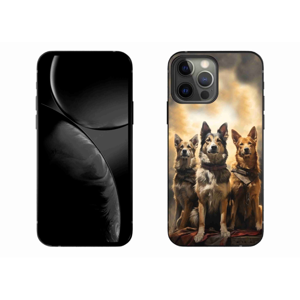 Gél borítás mmCase iPhone 13 Pro Max 6.7 - három kutya számára