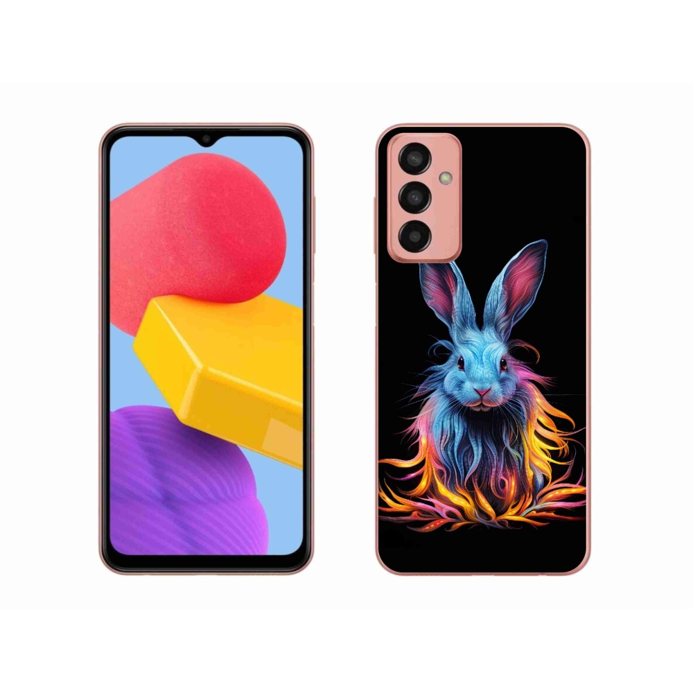 Gél borító mmCase Samsung Galaxy M13 készülékhez - absztrakt nyúl