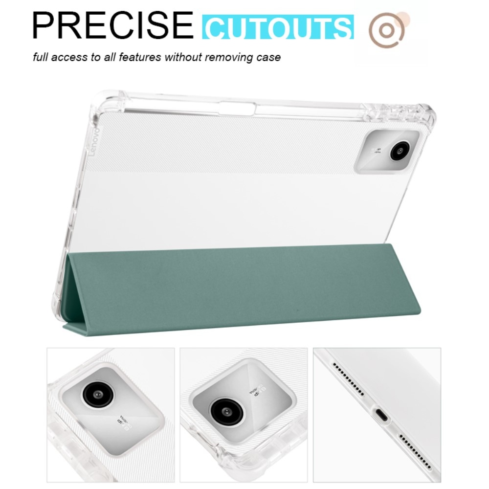 Ügyes záródó tok Lenovo Tab M11/Tab K11 - sötétzöld