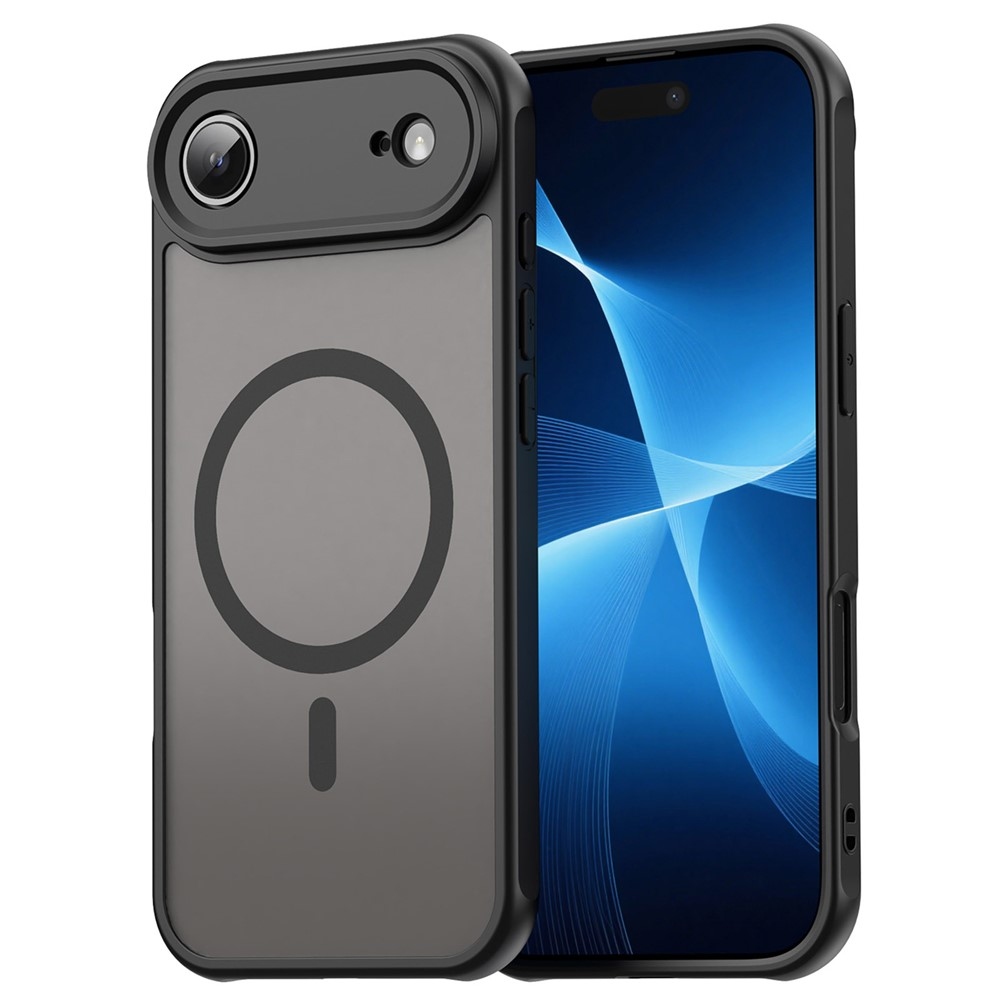 Matte zselés tok MagSafe-rel iPhone 17 Air készülékhez - fekete