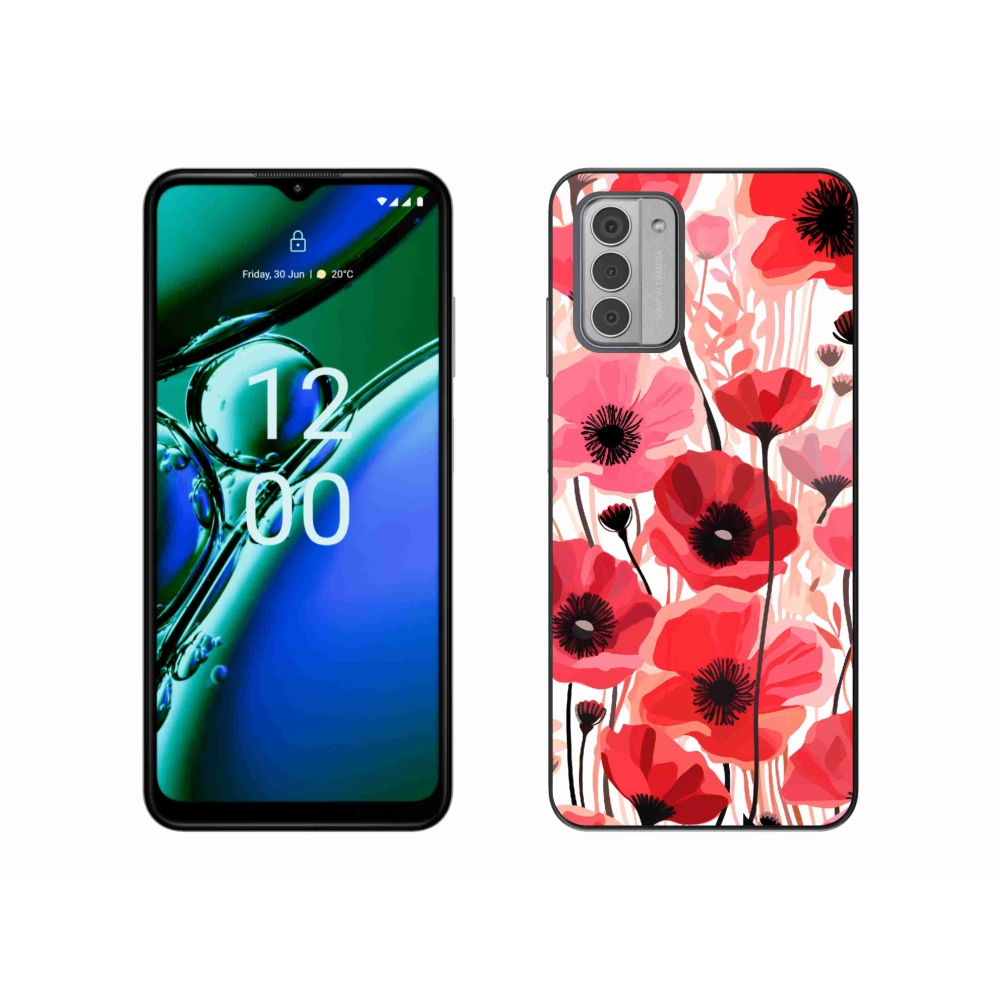 Zselés tok mmCase a Nokia G42 készülékhez - mákos 1