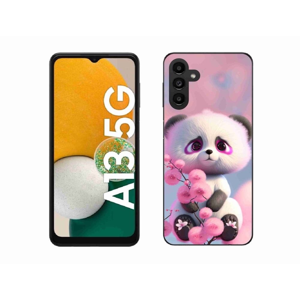 Gél borítás mmCase Samsung Galaxy A13 5G - aranyos panda 1