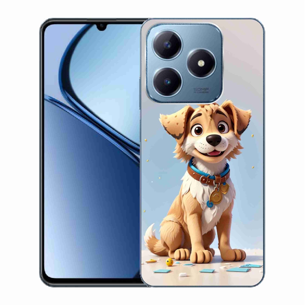 Gél borító mmCase a Realme C63 készülékhez - rajzfilm kiskutya