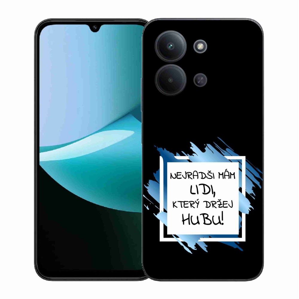 Gél borító mmCase a Xiaomi Redmi 15C 4G (171mm)/Poco C85 4G (171mm) - vicces szöveg 7 fehér és fekete háttérrel