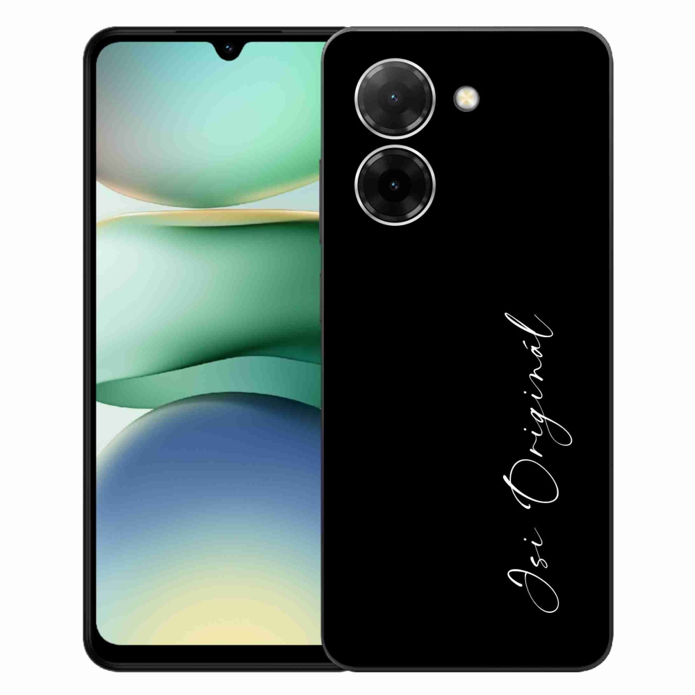 Gél borító mmCase a Xiaomi Redmi A5 (173.45x79.35x8.45mm) - te vagy az eredeti fekete háttérrel