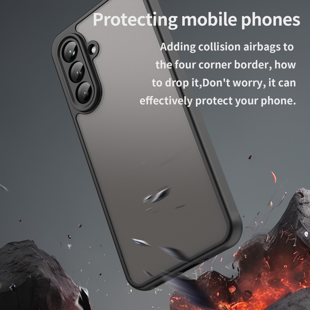 Zselés tok kemény hátlappal Samsung Galaxy A26 5G - fekete