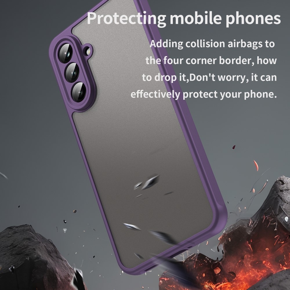 Zselés tok kemény hátlappal Samsung Galaxy A36 5G - lila