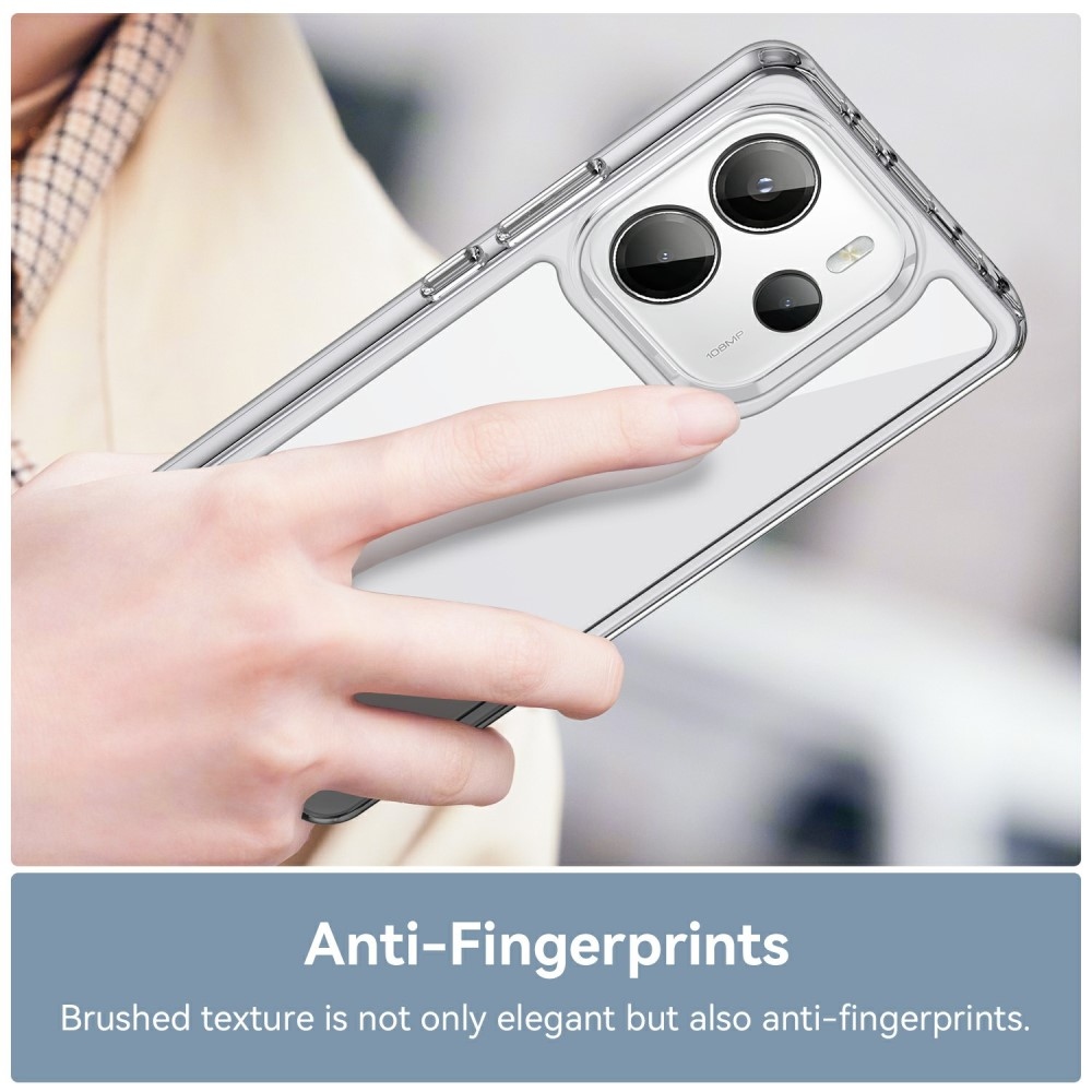 Gél tok kemény hátlappal Xiaomi Redmi Note 14-hez - szürke