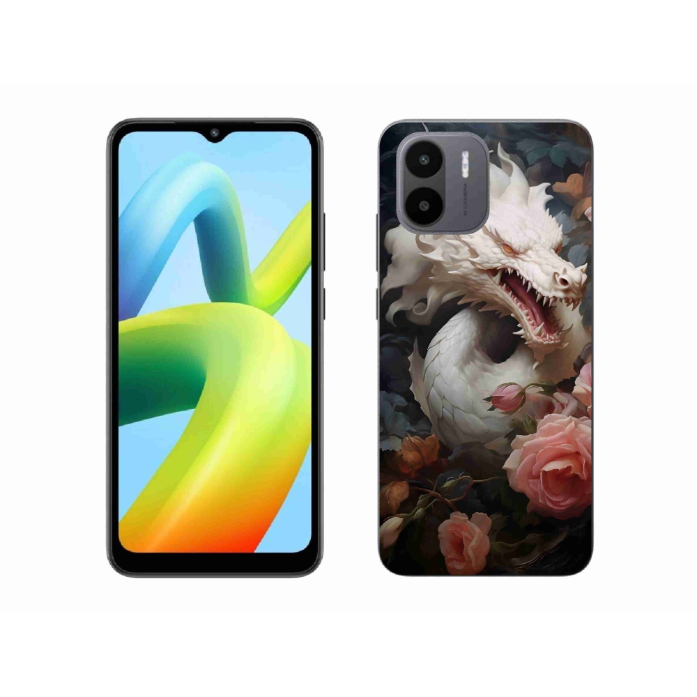 Gél borítás mmCase a Xiaomi Redmi A1/Redmi A2 készülékhez - fehér sárkány
