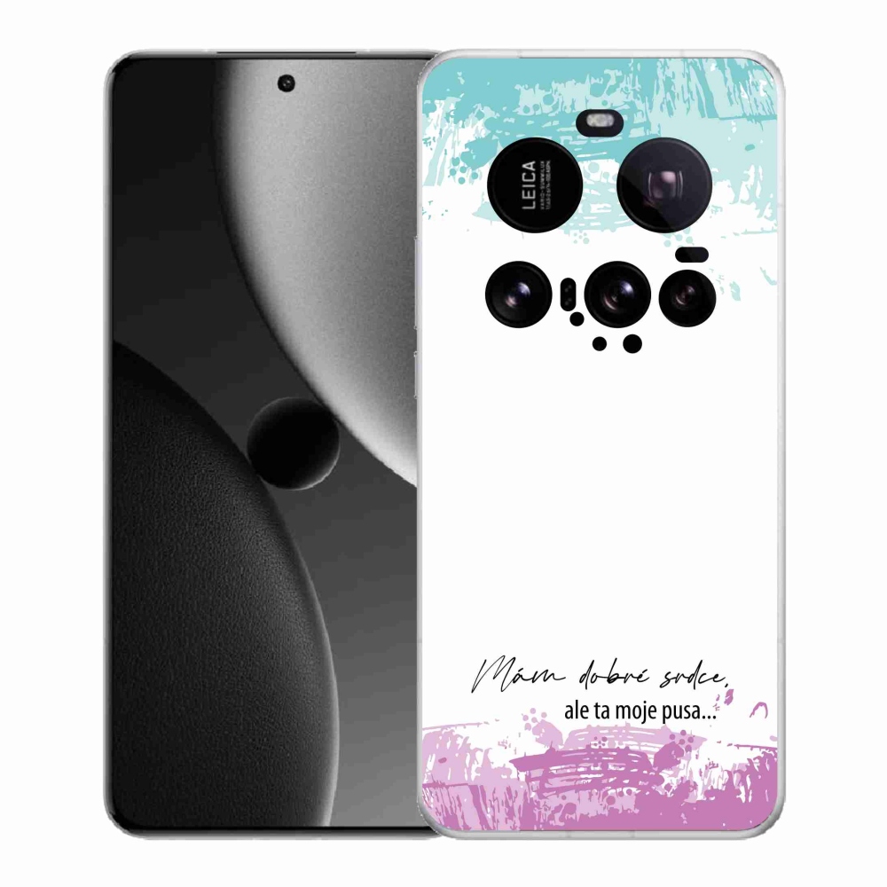 Gél borító mmCase a Xiaomi 15 Ultra számára - vicces szöveg 3 fehér háttérrel