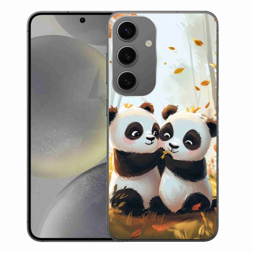 Zselés borítás mmCase Samsung Galaxy S24+ készülékhez - pandák