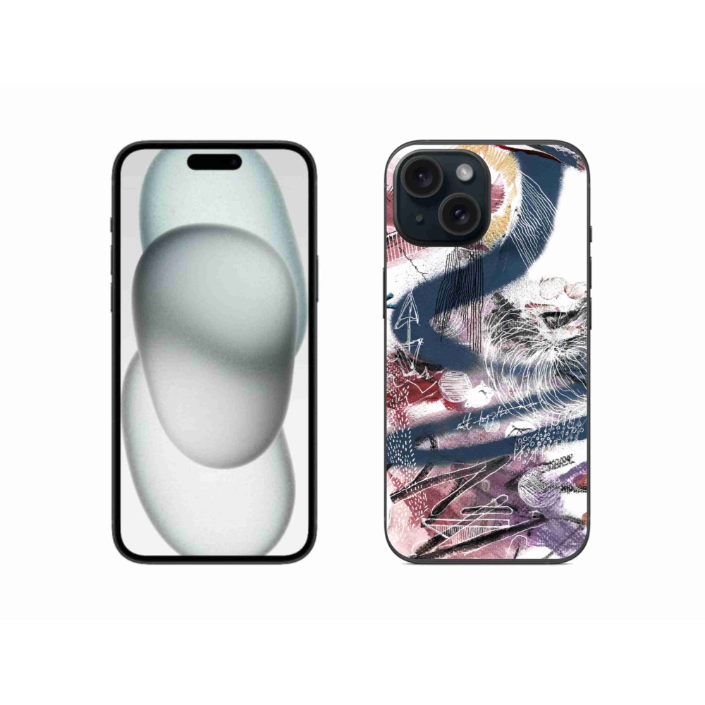 Zselés borítás mmCase iPhone 15-hez - absztrakt motívum 28