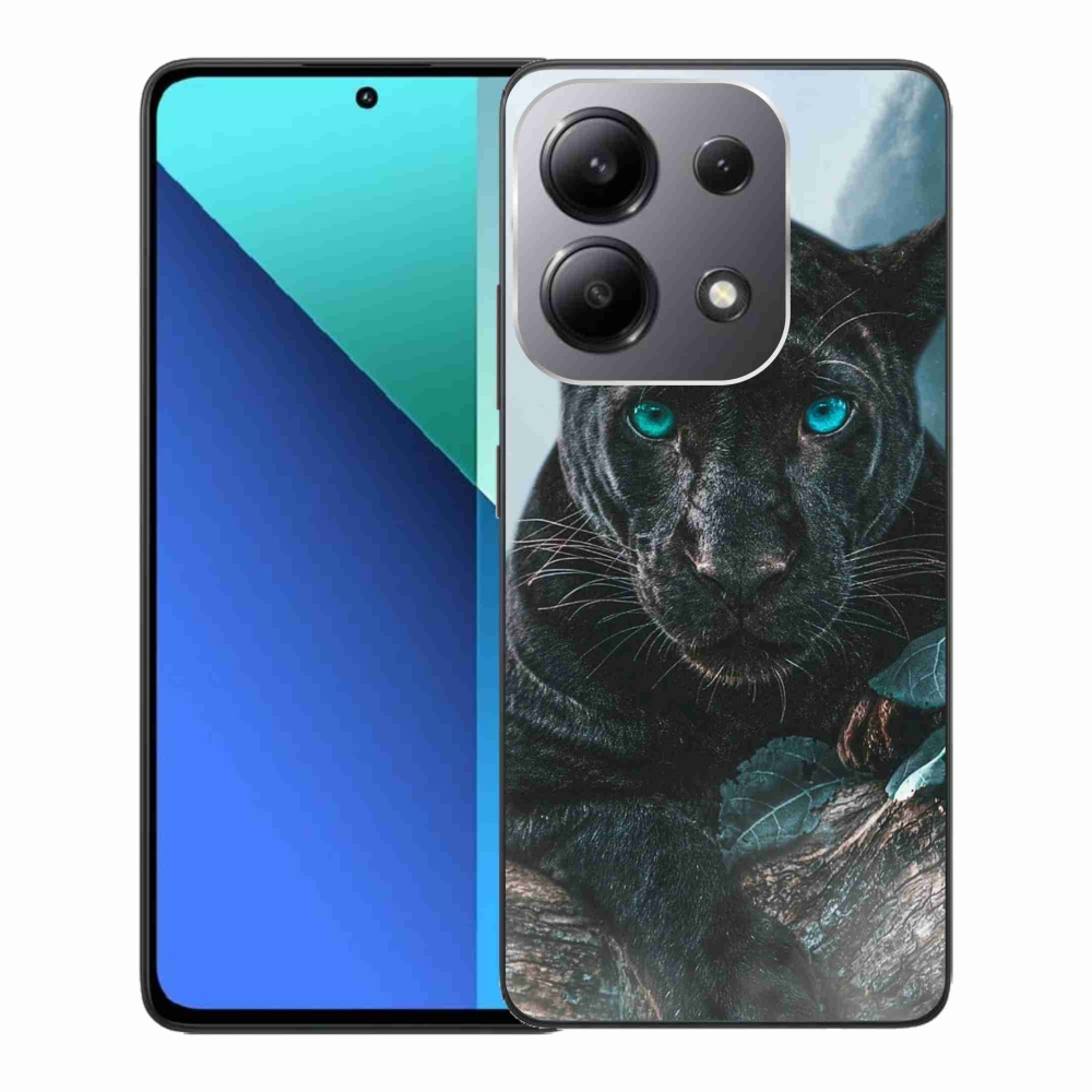 Gél borítás mmCase a Xiaomi Redmi Note 13-hoz - fekete párduc