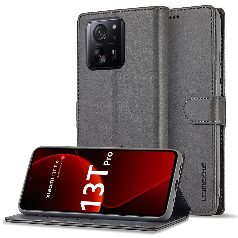 IMEEKE könyvtáska Xiaomi 13T/13T Pro - szürke