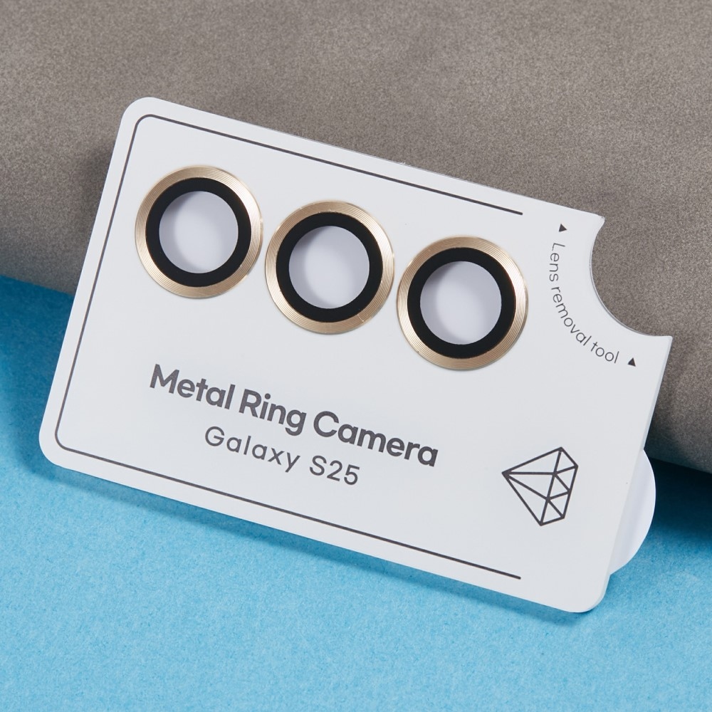 Fém kamera lencse üveg Samsung Galaxy S25+ (különálló üveg) - arany