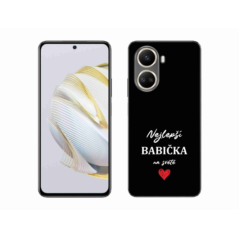 Gél borító mmCase a Huawei Nova 10 SE-n - a legjobb nagymama 1 fekete háttérrel