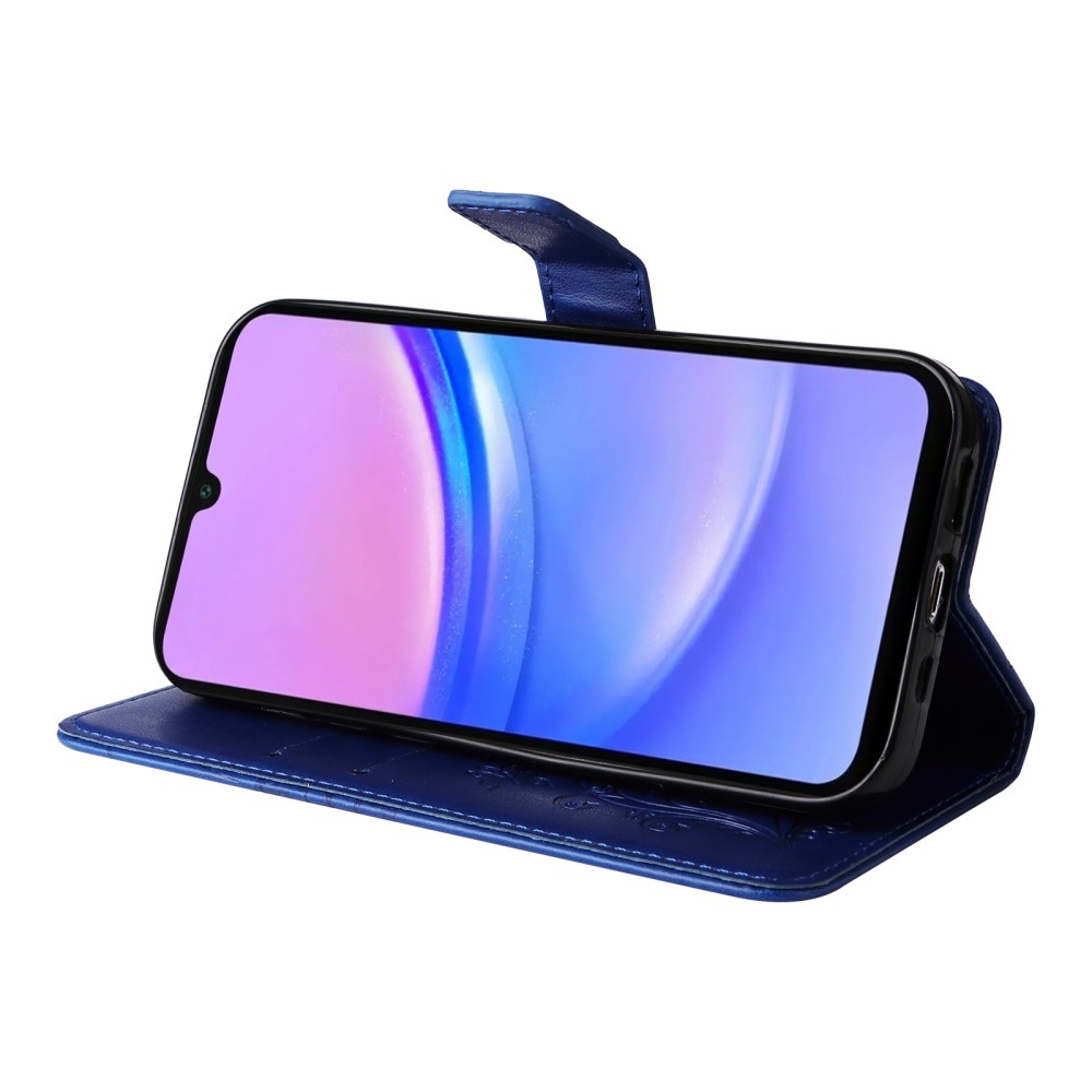 Nagy pillangó könyv tok Samsung Galaxy A16 4G/5G/A26 5G - kék