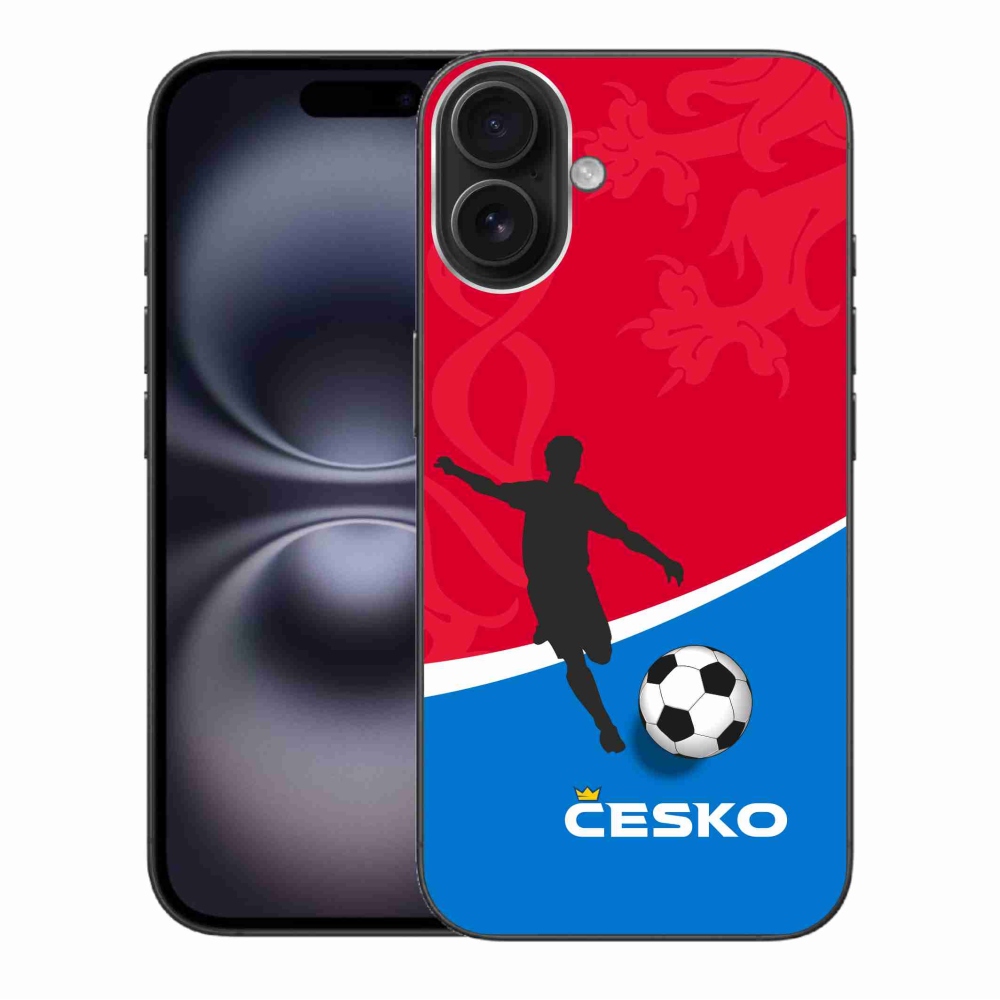 Gél borítás mmCase iPhone 16 Plus készülékhez - futball Csehország