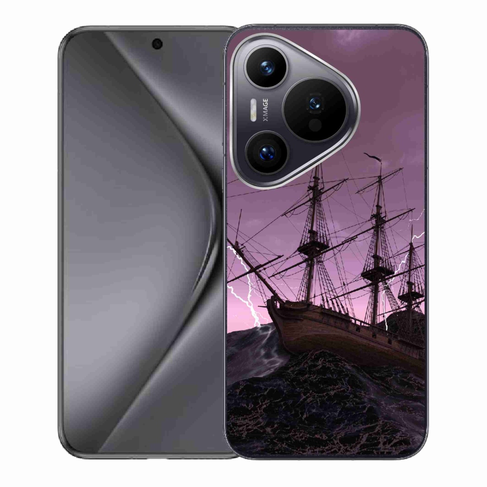 Zselés borítás mmCase a Huawei Pura 70-hez - hajó a viharban
