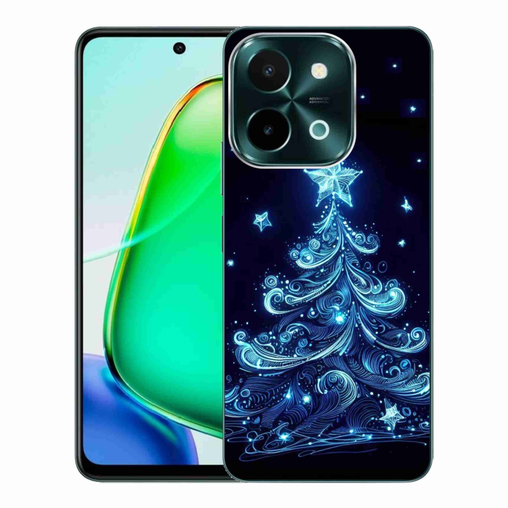 Gél borítás mmCase a Vivo Y28-on - neon karácsonyfa 4