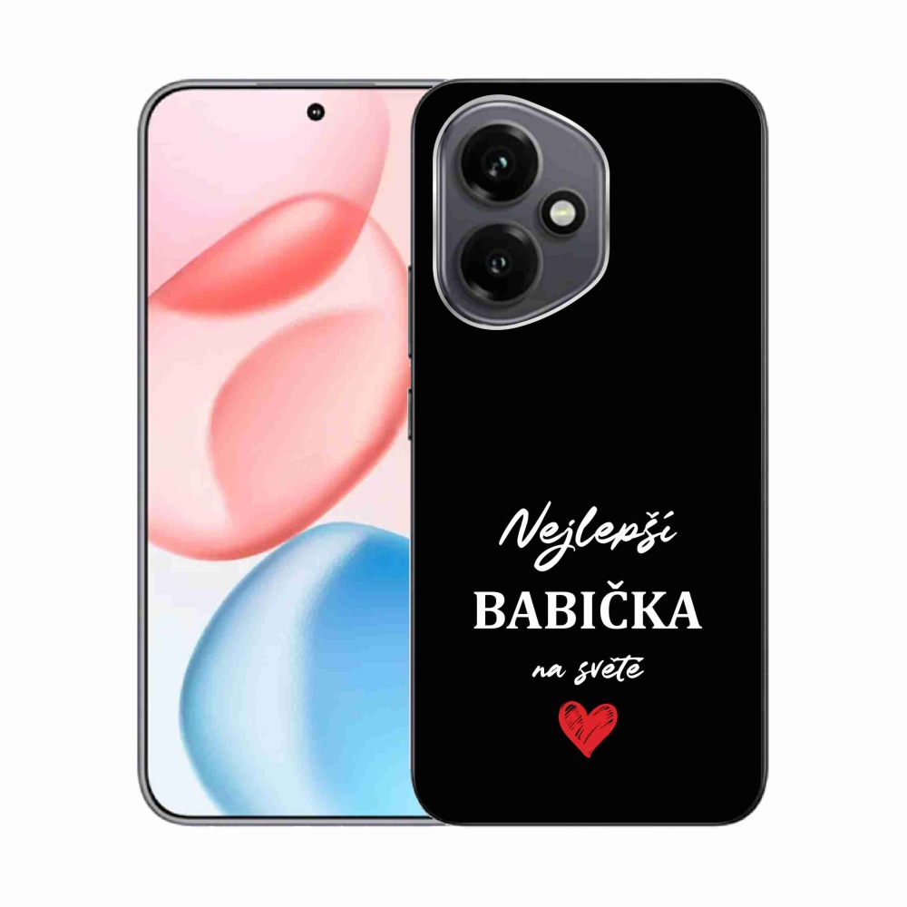 Gél borítás mmCase a Honor 400-hoz - Best Grandma 1 fekete háttérrel