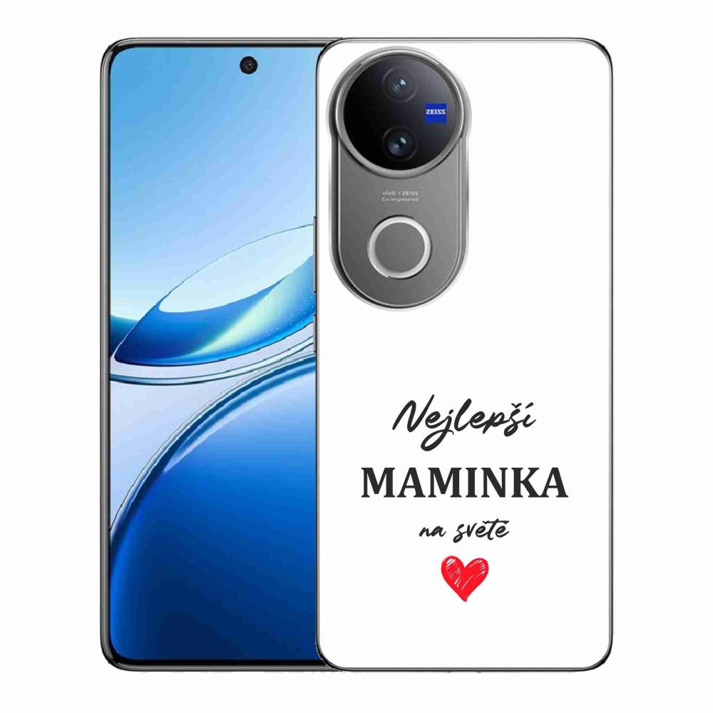 Gél borító mmCase a Vivo V50 5G - legjobb anya 1 fehér háttérrel