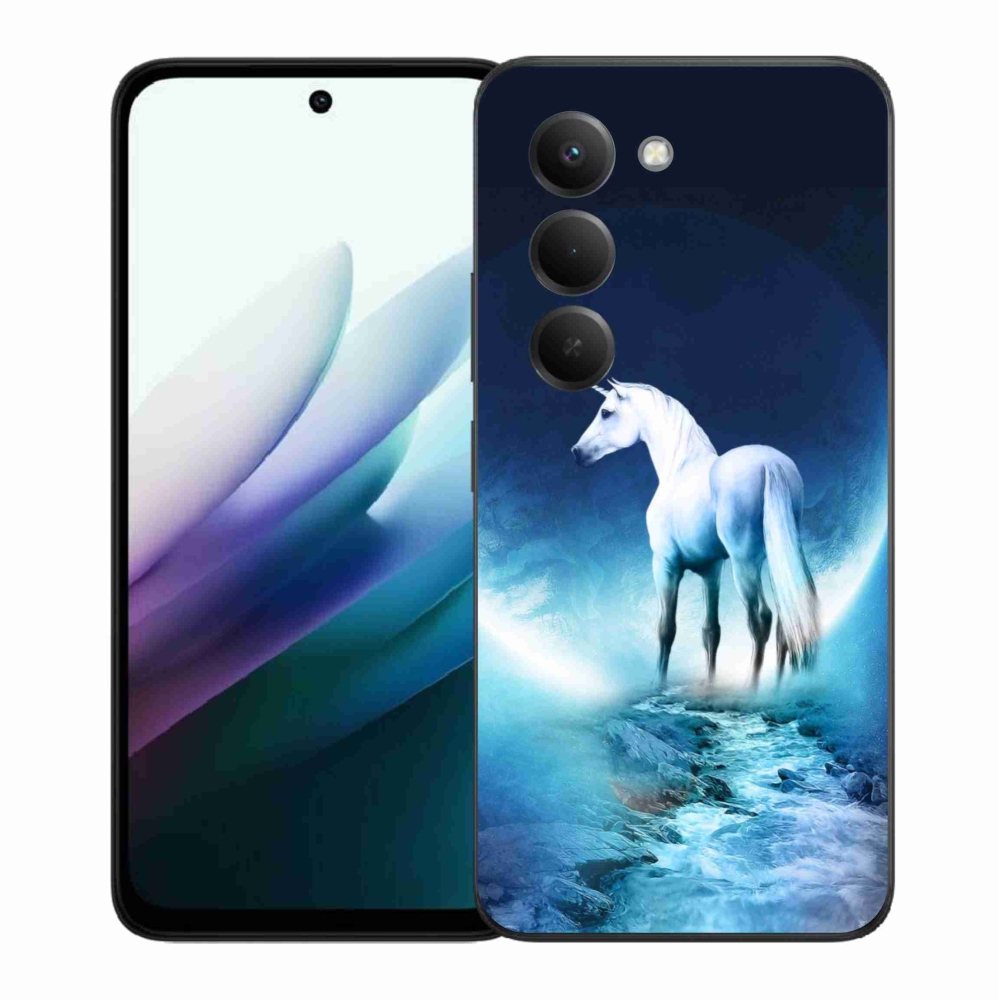 Gél védőburkolat mmCase a Xiaomi Redmi 15 4G/5G (171mm) - fehér egyszarvúhoz