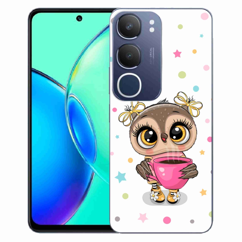 Gél borító mmCase a Vivo Y19s készülékhez - rajzfilm bagoly