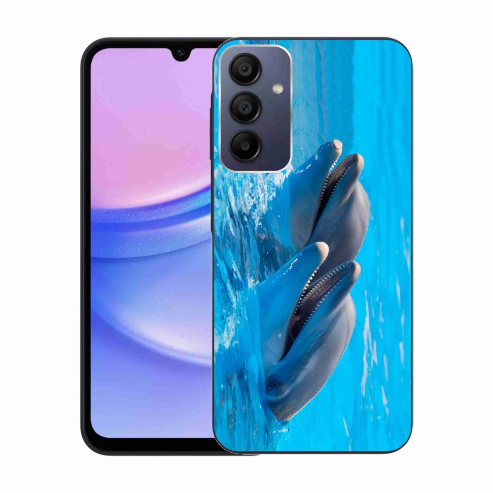 Zselés borítás mmCase Samsung Galaxy A15 4G/5G - delfinek