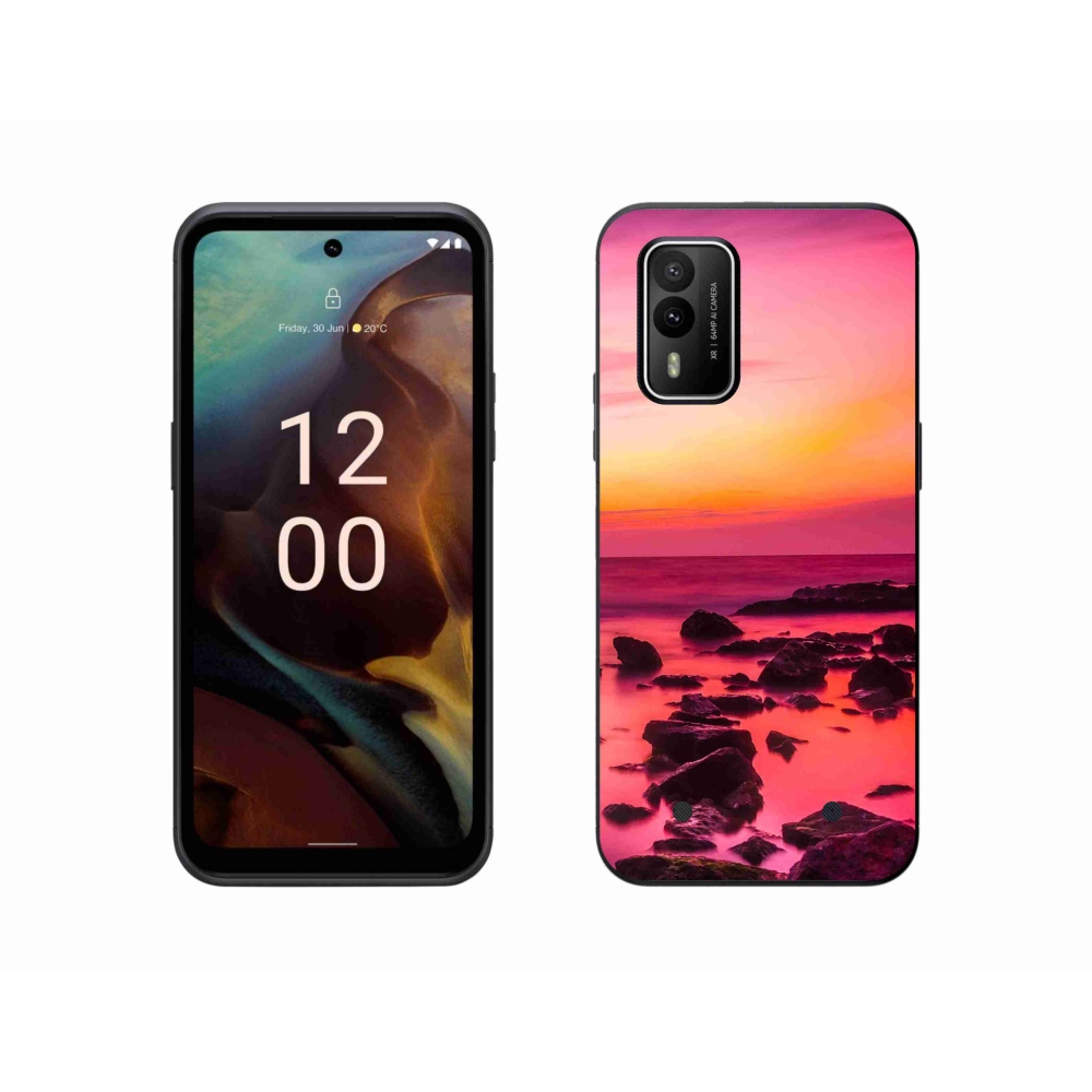 Zselés borítás mmCase a Nokia XR21 készülékhez - tenger és ragyogás