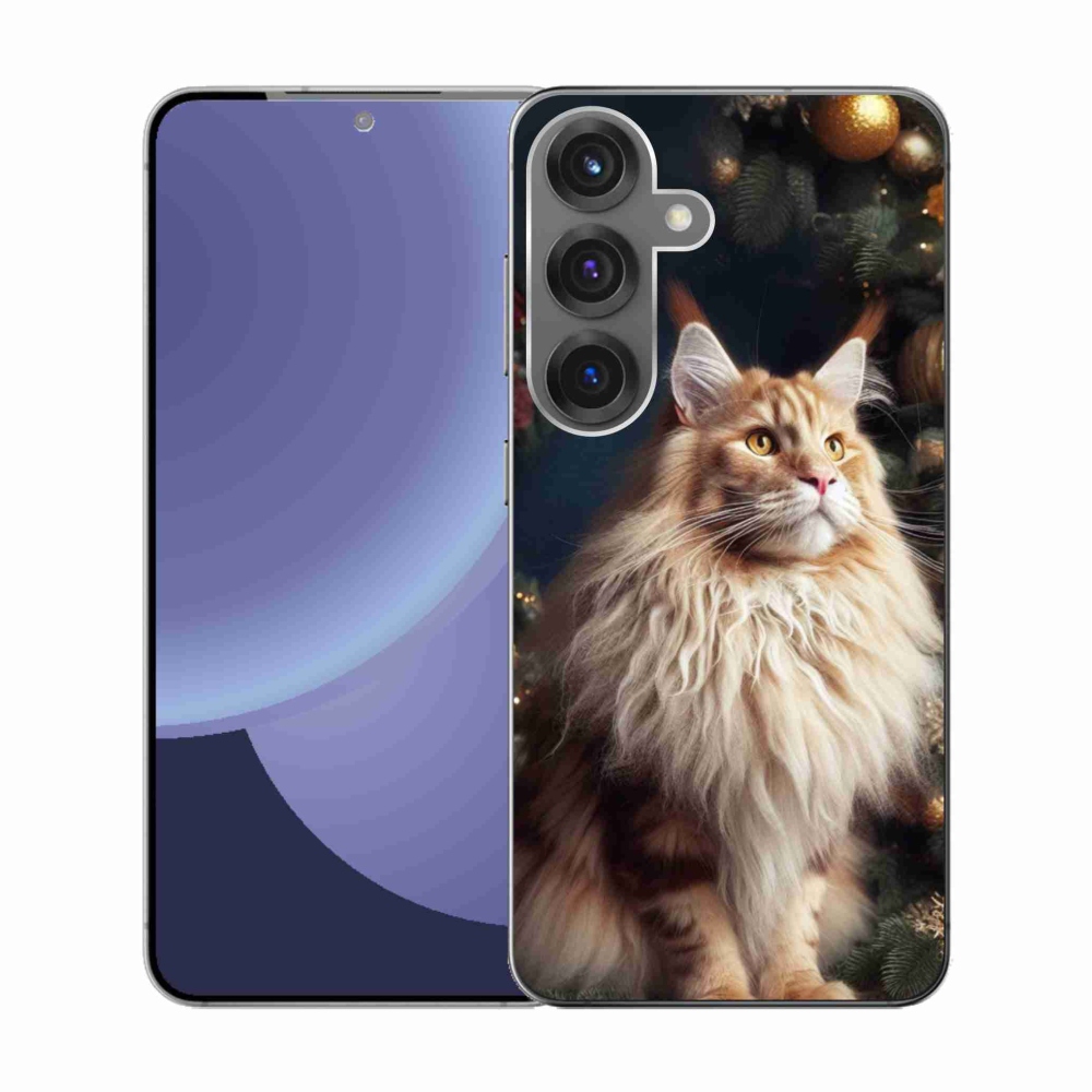 Gél borítás mmCase Samsung Galaxy S25 készülékhez - macska a fánál