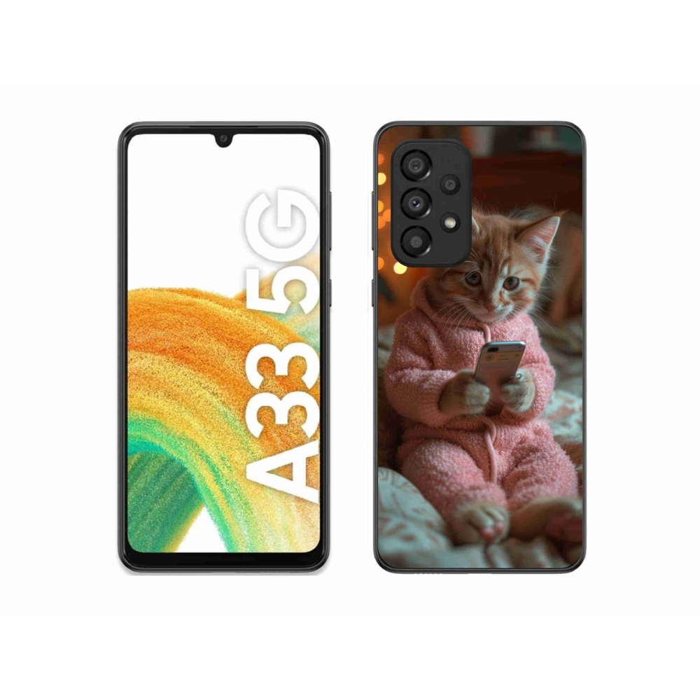 Zselés borítás mmCase Samsung Galaxy A33 5G - baba mobillal