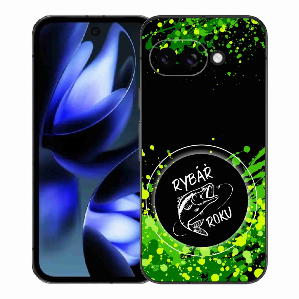 Gél borítás mmCase a Google Pixel 9a számára - az év halászának fekete háttere