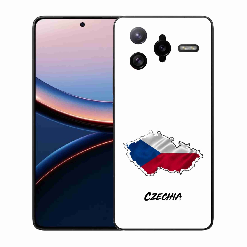 Gél borítás mmCase a Xiaomi Poco F7 Ultra - Csehország fehér háttérrel