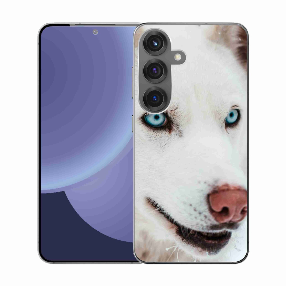 Gél borítás mmCase Samsung Galaxy S25 készülékhez - kutyaszemmel nézet