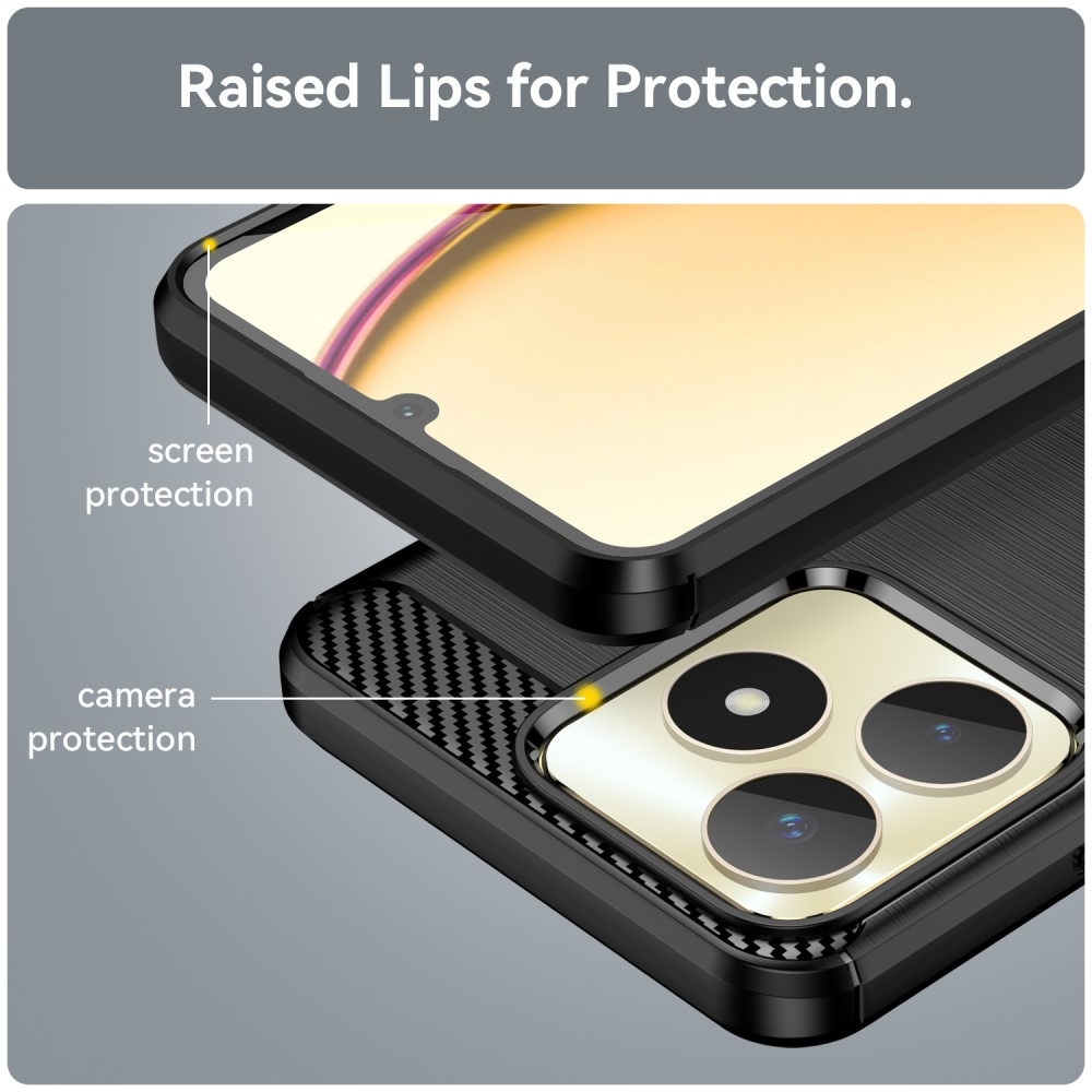 Szénálló zselés tok a Realme Note 50 készülékhez - fekete