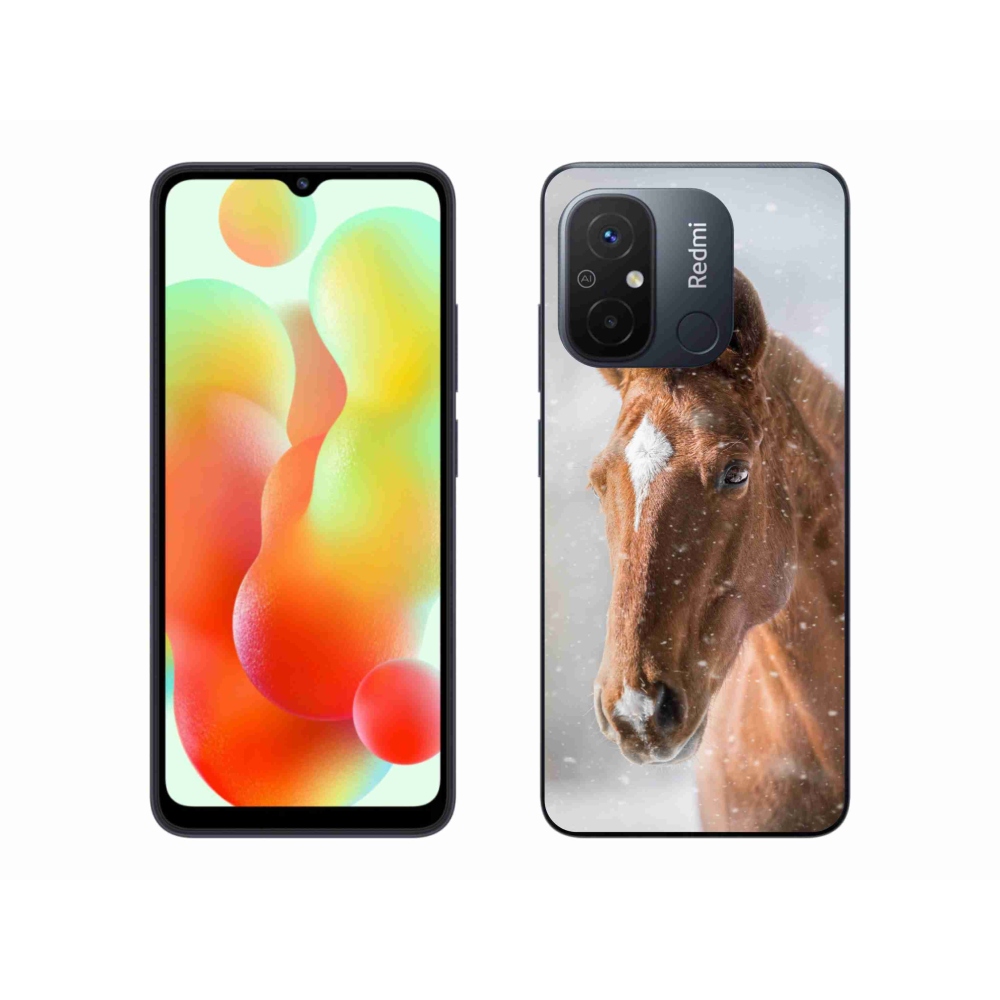 Gél borítás mmCase a Xiaomi Redmi 12C-hez - barna ló 2