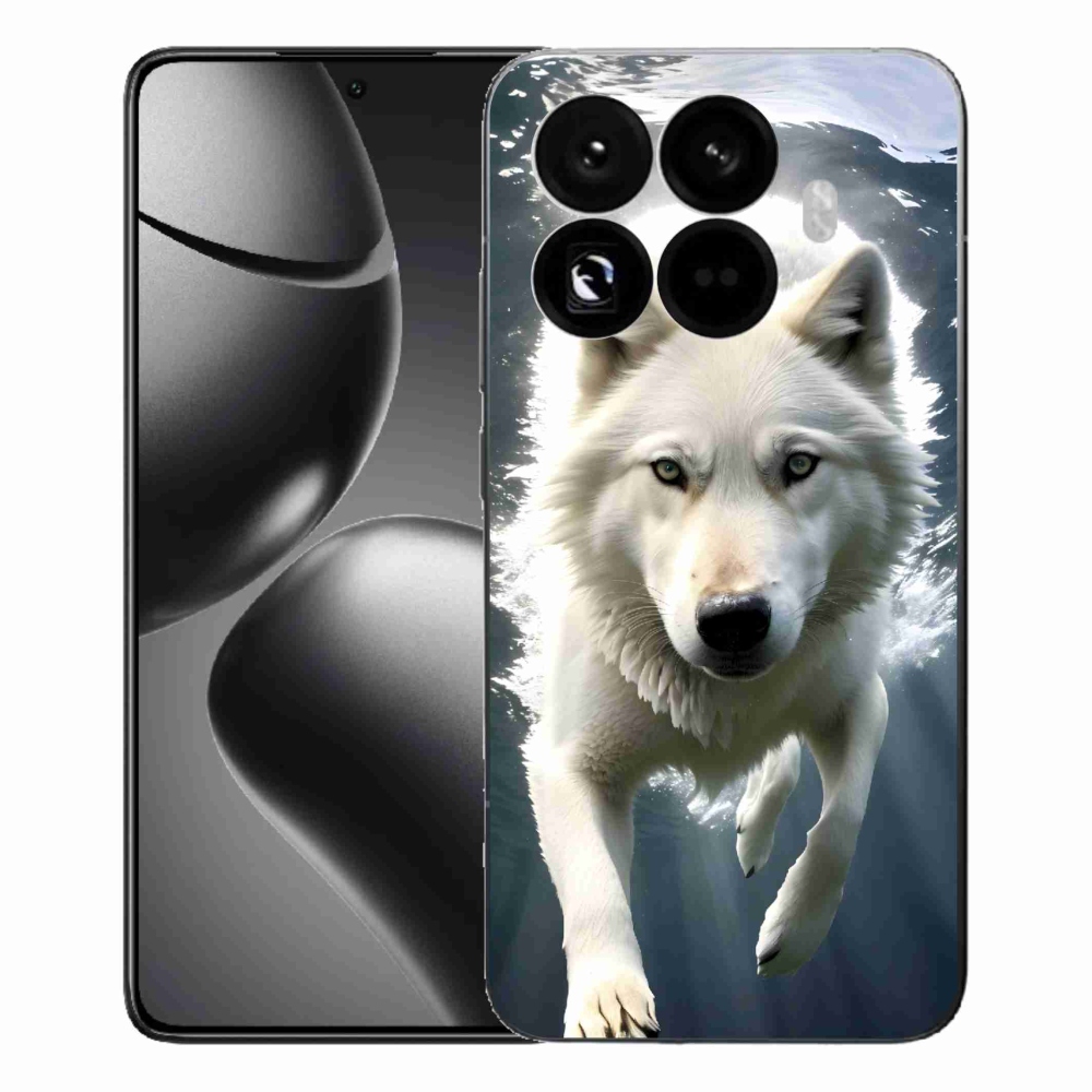 Gél borítás mmCase a Xiaomi 15T Pro számára - fehér farkas